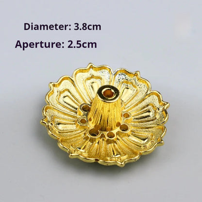 Alloy Lotus Incense Burner HejK.com