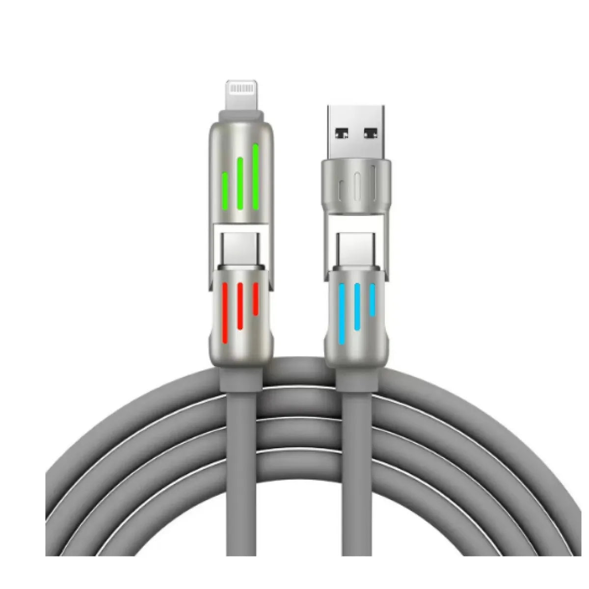Car Multifunction 240W Four-in-one Data Cable WEM Support (www.WEM.support)