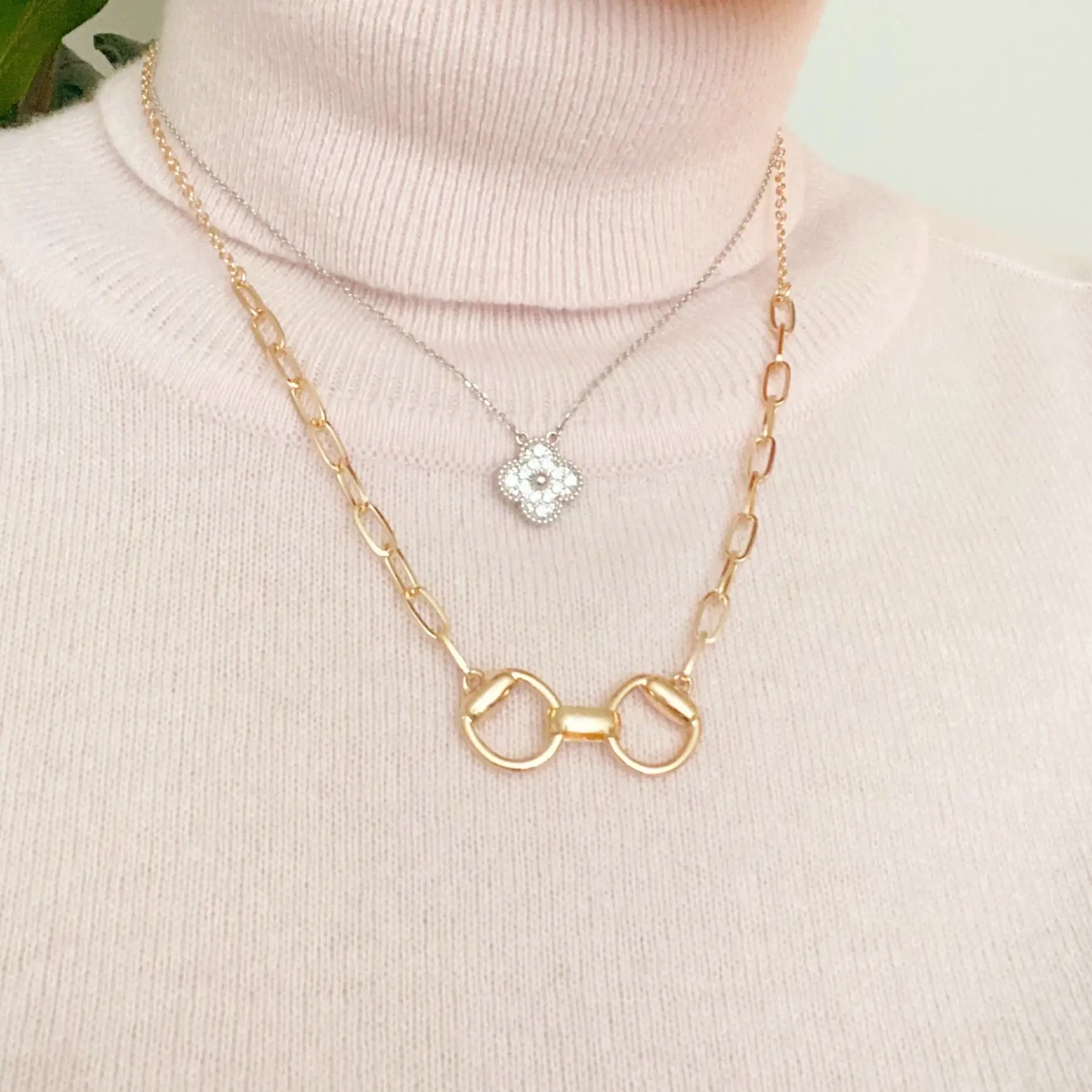 Equestrian Pendant Chain Necklace WEM Support (www.WEM.support)