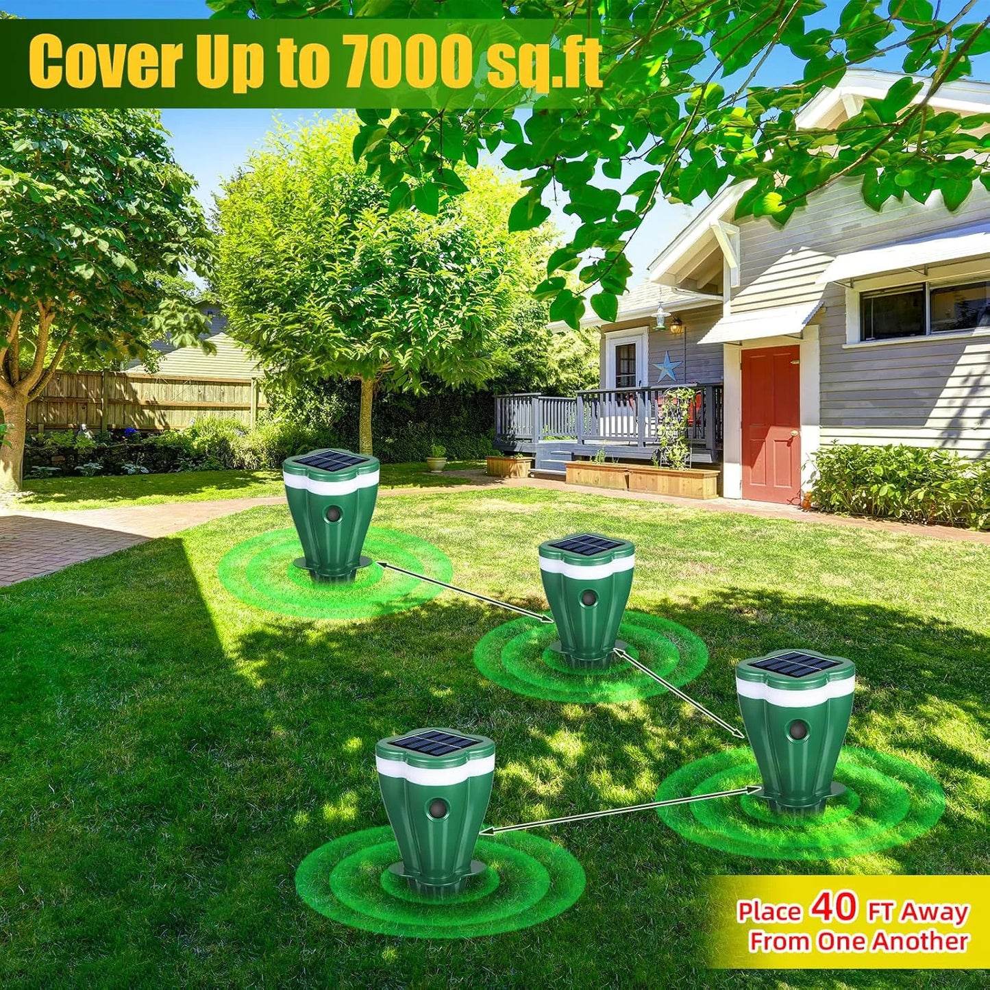 Repelente Solar para Roedores e Cobras para Áreas Externas