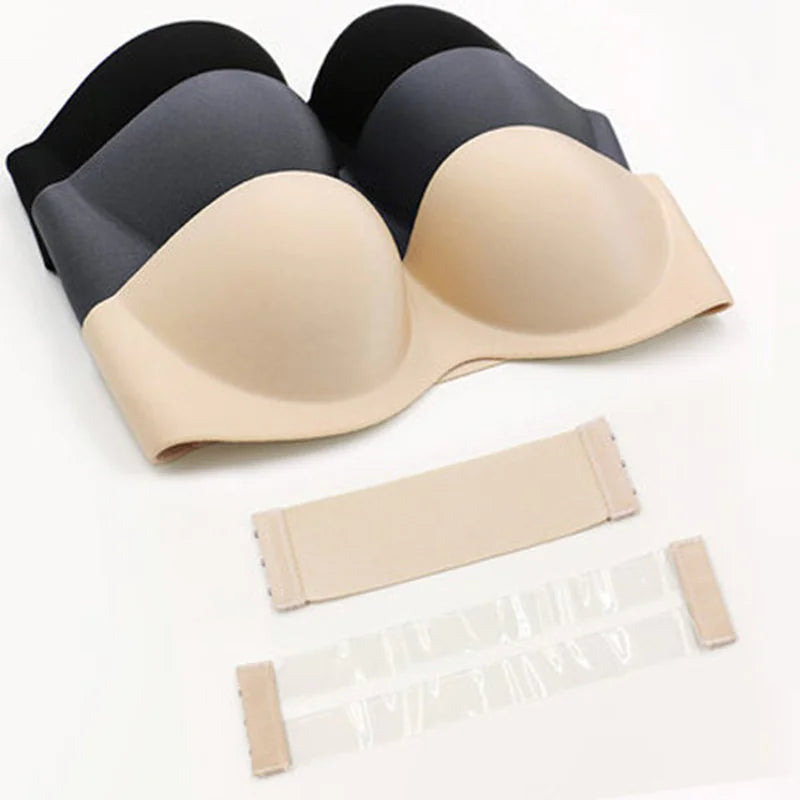 Strapless Glossy Invisible Bra WEM Support (www.WEM.support)