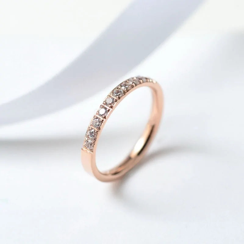 Rose Gold Crystal Rings WEM Support (www.WEM.support)