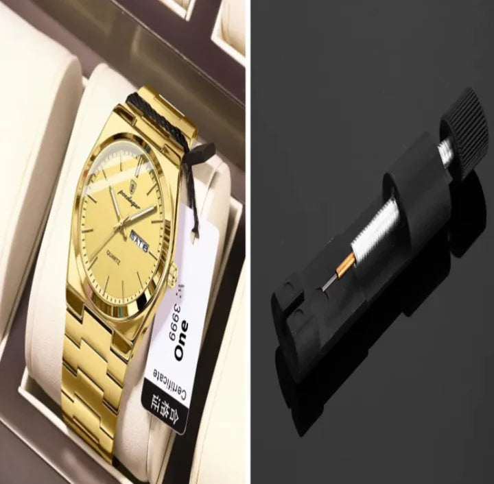 SlimLine Waterproof Quartz Watch WEM Support (www.WEM.support)