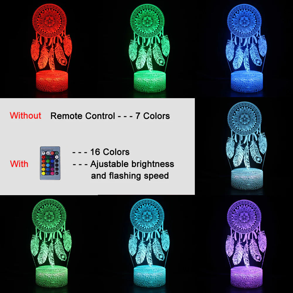 3D Illusion Night Light WEM Support (www.WEM.support)