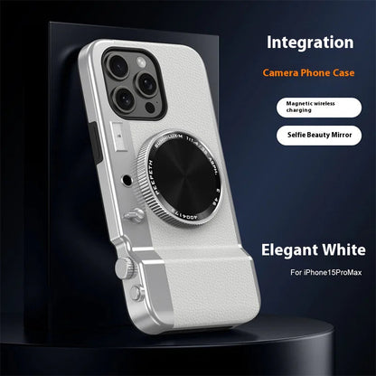 Bluetooth Camera Magnetic Mirror Phone Case WEM Support (www.WEM.support)