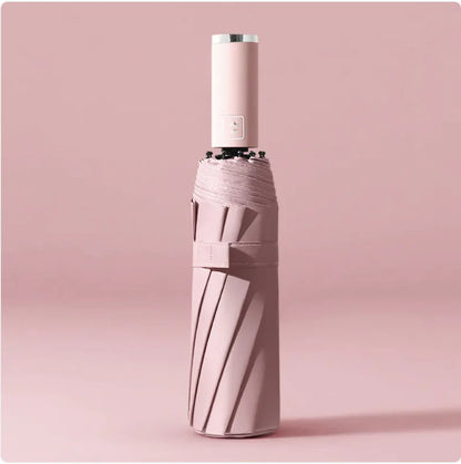 Black Folding Automatic Umbrella – UV Protection