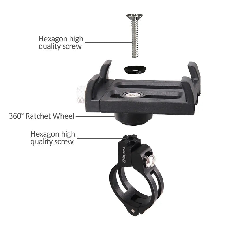 Anti-Rutsch Fahrrad-Handyhalter WEM Support (www.WEM.support)