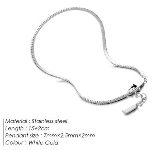 Stainless Steel Snake Bone Bracelet WEM Support (www.WEM.support)