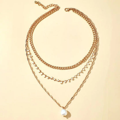 Bohemian Pearl Pendant Necklace WEM Support (www.WEM.support)
