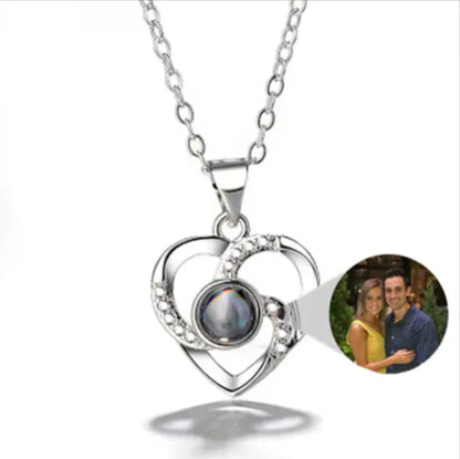 EternalHeart S925 Silver Photo Projection Necklace WEM Support (www.WEM.support)