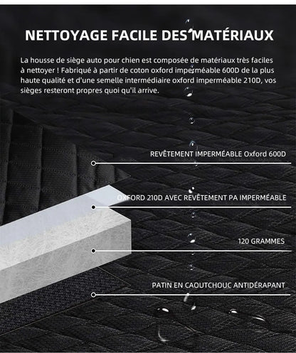 Dog Seat Cover – Hammock with Mesh & Pocket