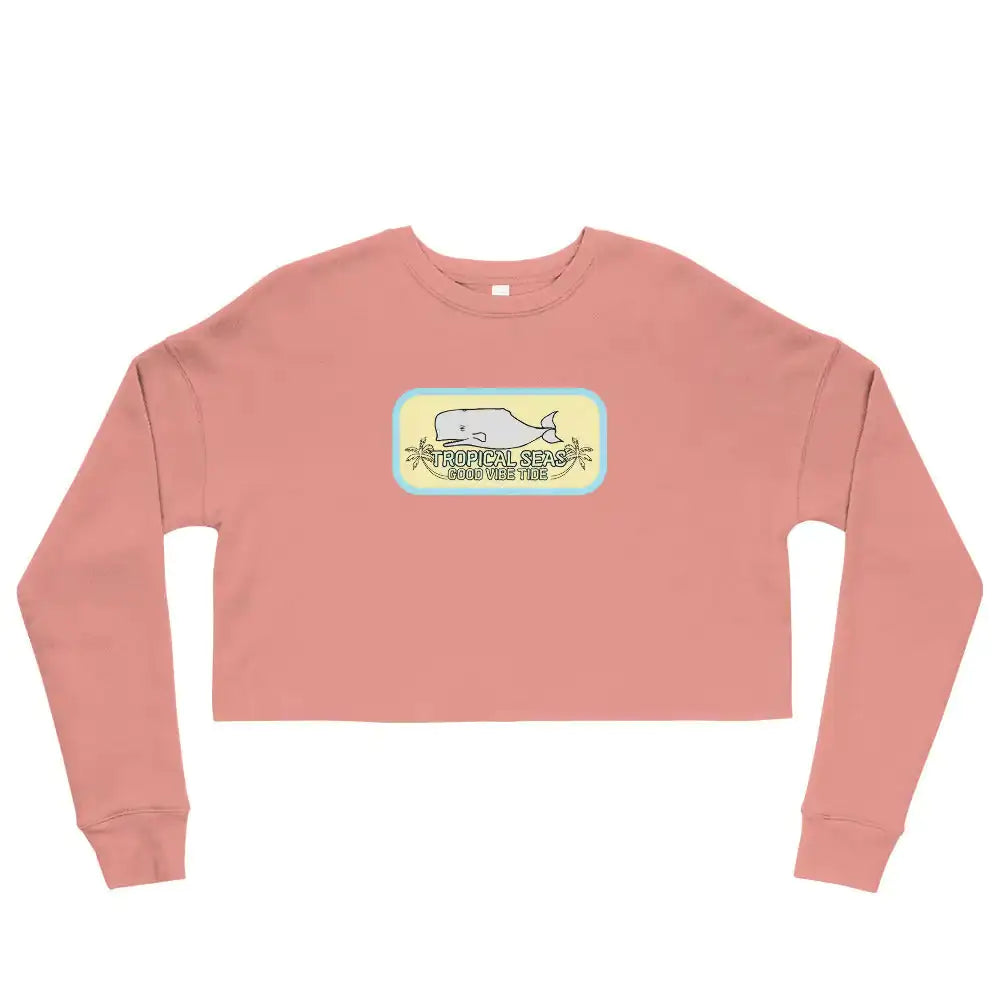 Women's Crop-Top Whale Tail Sweatshirt WEM Support (www.WEM.support)