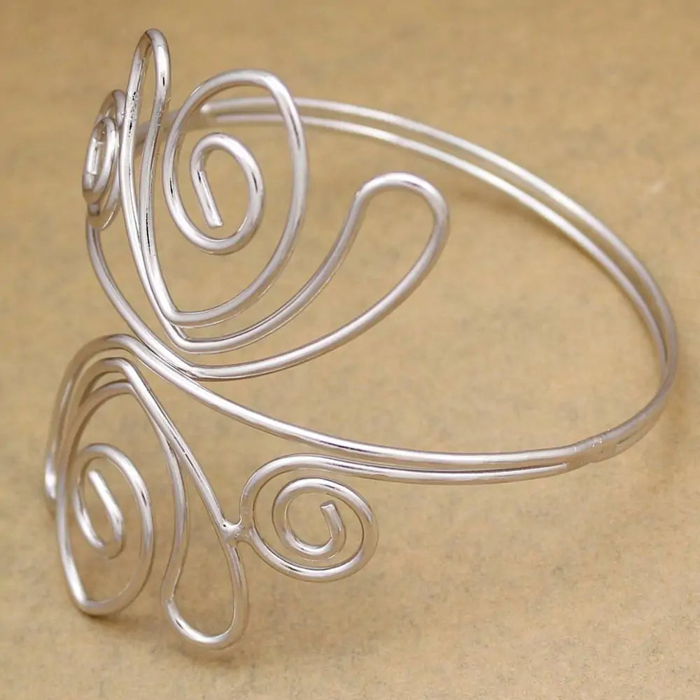 Cleopatra Swirl Snake Arm Cuff Armlet Armband WEM Support (www.WEM.support)