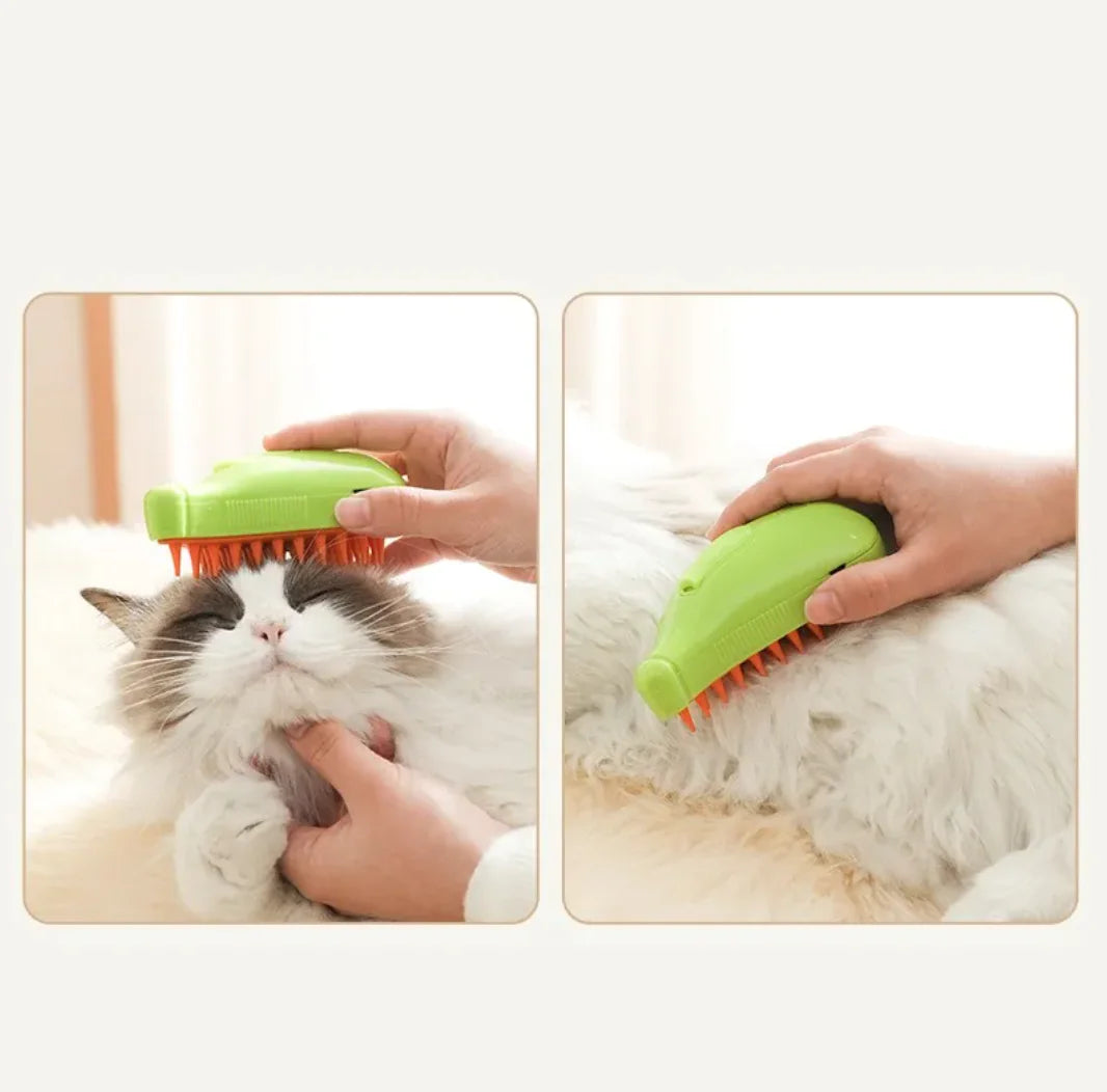 3-in-1 Pet Steam Brush WEM Support (www.WEM.support)