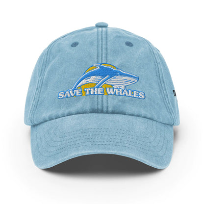 Vintage Save the Whales Hat WEM Support (www.WEM.support)