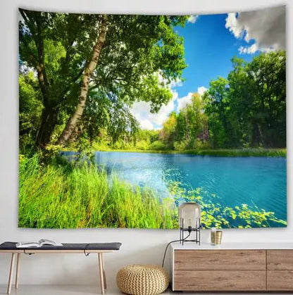 Natural Scenery Printed Hanging Cloth Decoration WEM Support (www.WEM.support)