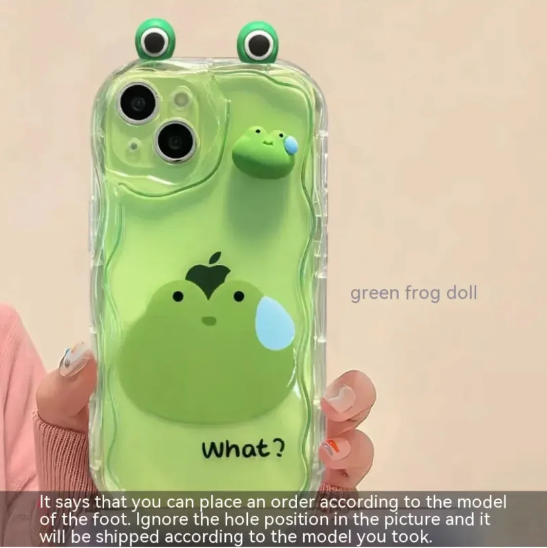 3D Frog Doll Silicone Case WEM Support (www.WEM.support)