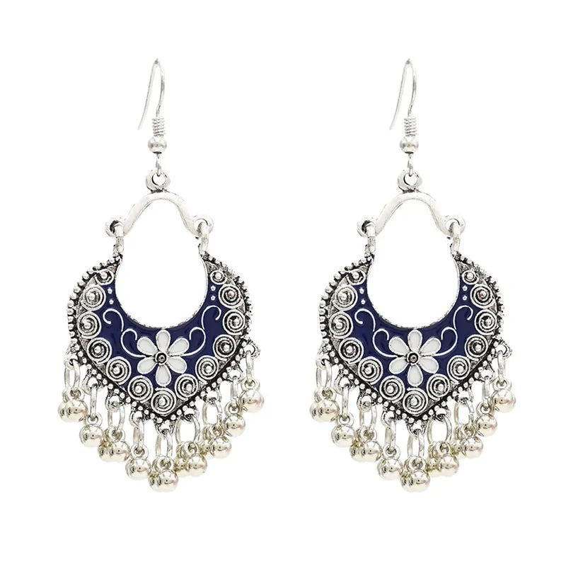 Egypt Vintage Silver Alloy Earrings for Women WEM Support (www.WEM.support)