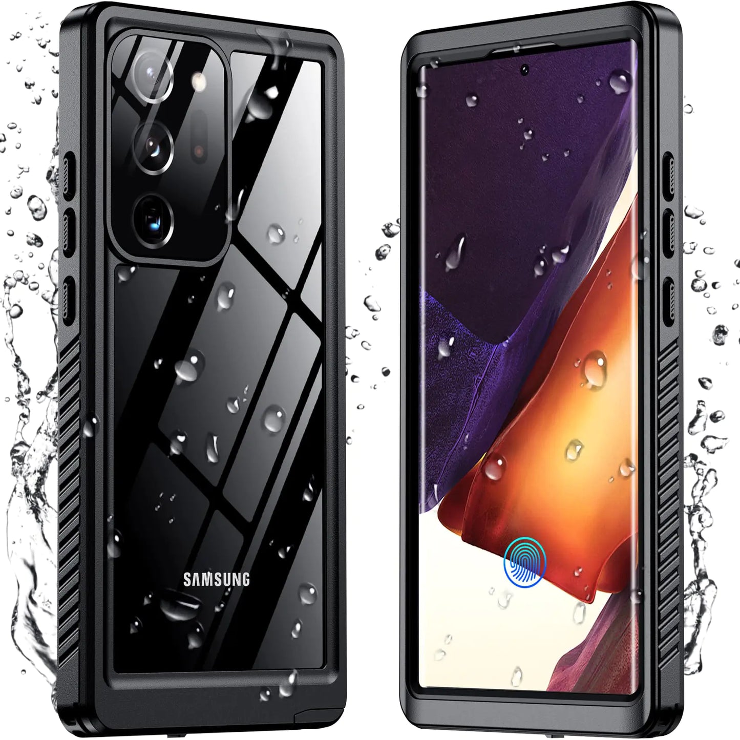 Temdan Crystal Clear Designed for Samsung Galaxy S23 Case,[Anti-Yellowing][Military Grade Drop-Proof] Slim Fit Soft TPU + PC Shockproof Case-Clear