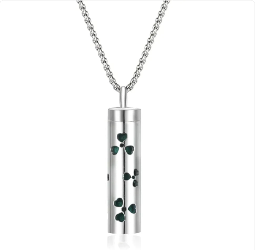 316L Stainless Steel Perfume Oil Diffuser Necklace WEM Support (www.WEM.support)