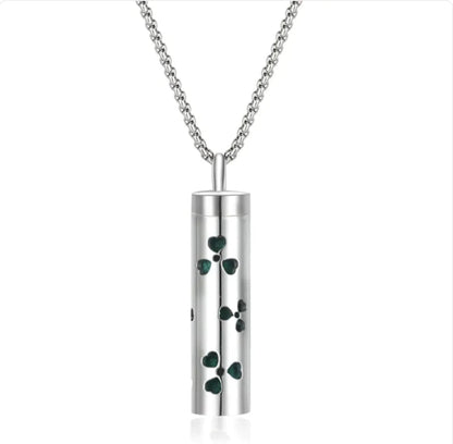 316L Stainless Steel Perfume Oil Diffuser Necklace WEM Support (www.WEM.support)