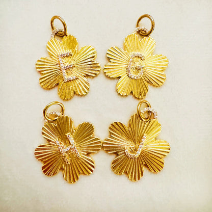 Clover Charm Initial Charm WEM Support (www.WEM.support)