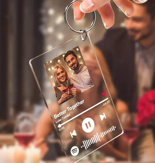 Personalized Acrylic Music Plaque Keychain WEM Support (www.WEM.support)