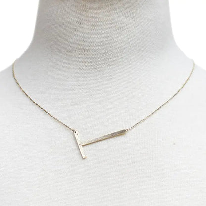 Monogram Collection Initial Necklace Prepck WEM Support (www.WEM.support)