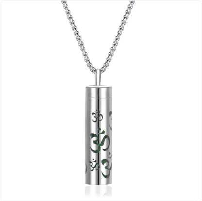 316L Stainless Steel Perfume Oil Diffuser Necklace WEM Support (www.WEM.support)