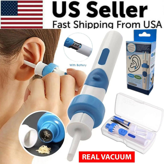 Safety Electric Cordless Vacuum Ear Cleaner Wax Remover Painless Cleaning Tool WEM Support (www.WEM.support)