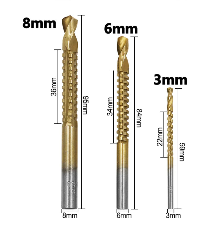 Conjunto de Serra e Brocas Escalonadas (6 Peças)