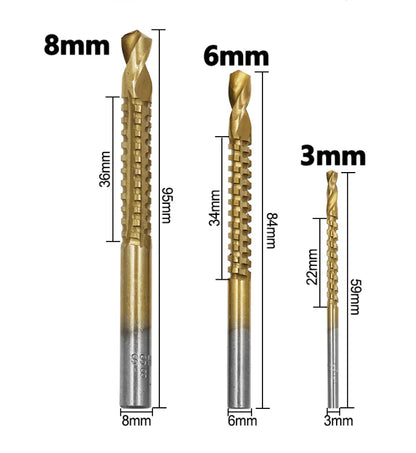 Conjunto de Serra e Brocas Escalonadas (6 Peças)