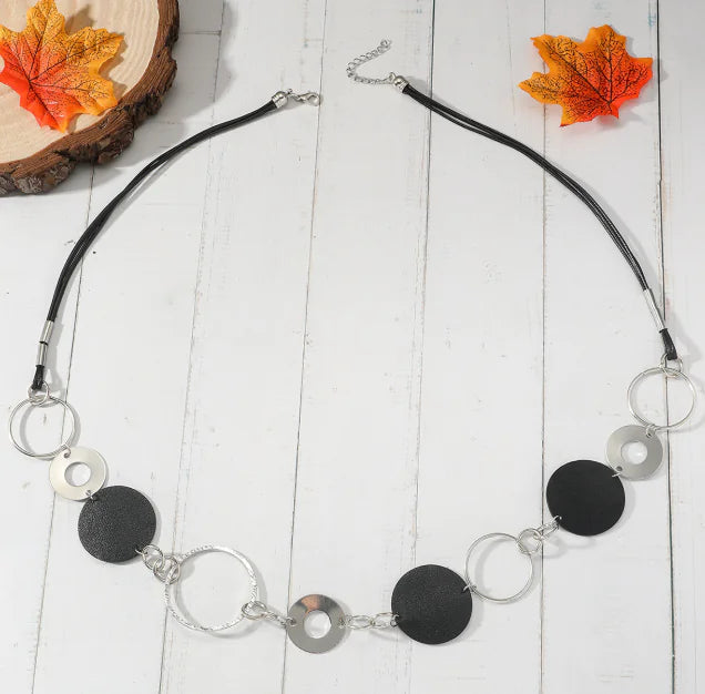 Minimalist Metal Ring Necklace for Women HejK.com