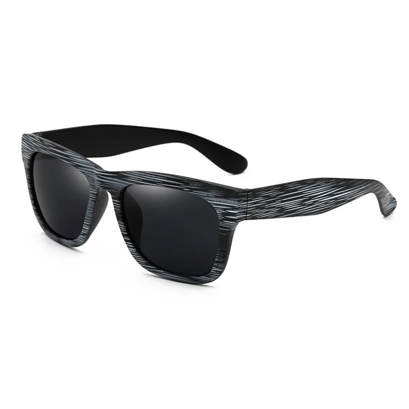Square Bamboo  Retro Sunglasses WEM Support (www.WEM.support)