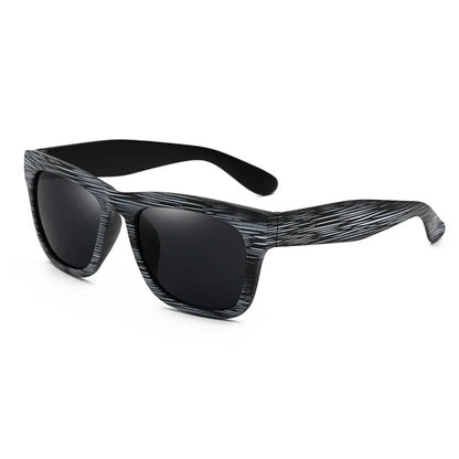 Square Bamboo  Retro Sunglasses WEM Support (www.WEM.support)