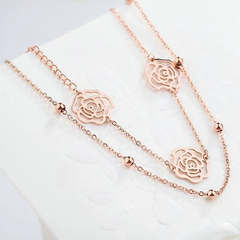 Minimalist Rose Anklet WEM Support (www.WEM.support)