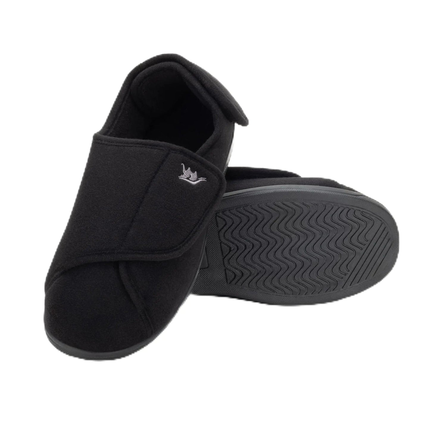 Happy Touch Women’s Edema Slippers with Non-Slip Sole, Black Size 8 HejK.com Marketplace LLC