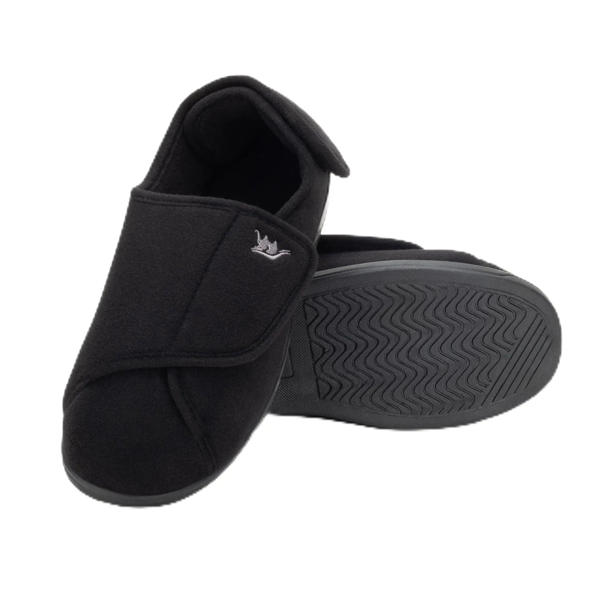 Happy Touch Women’s Edema Slippers with Non-Slip Sole, Black Size 8 HejK.com Marketplace LLC