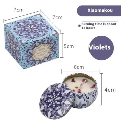 Dried Flower Fragrance Candle Flower Fragrance Incense Candle WEM Support (www.WEM.support)