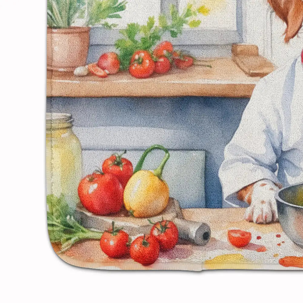 Brittany Spaniel The Chef Memory Foam Kitchen Mat WEM Support (www.WEM.support)
