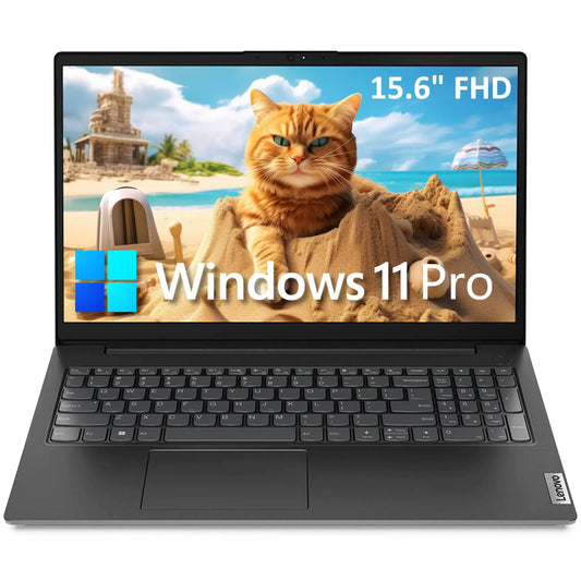 Lenovo V15 15.6" FHD Business Laptop Computer Intel Dual-Core Processor 16GB DDR4 RAM 256GB PCIe SSD AC WiFi Bluetooth 5.1 RJ-45 Type-C HDMI Numeric Keypad Windows 11 Pro Befec-Toy
