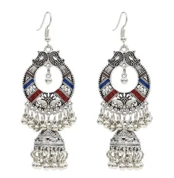 Egypt Vintage Silver Alloy Earrings for Women WEM Support (www.WEM.support)