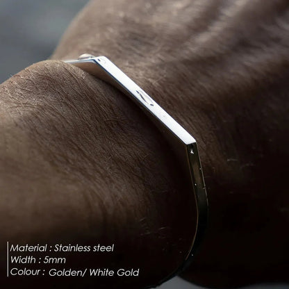 Geometric Stainless Steel Luxury Men's Bracelet HejK.com