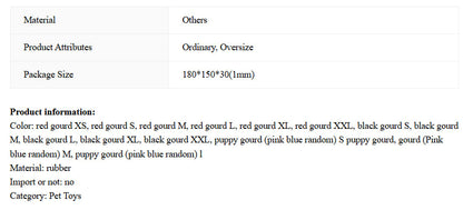 Pet Gourd Bite-resistant Rubber Dog Toy WEM Support (www.WEM.support)