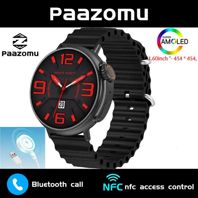 AMOLED 1.6 Inch Smart Watch WEM Support (www.WEM.support)