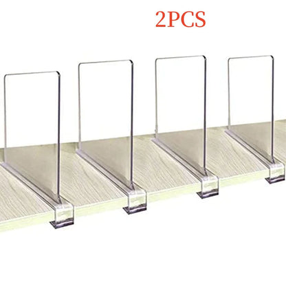 Acrylic & Wooden Closet Shelf Dividers WEM Support (www.WEM.support)
