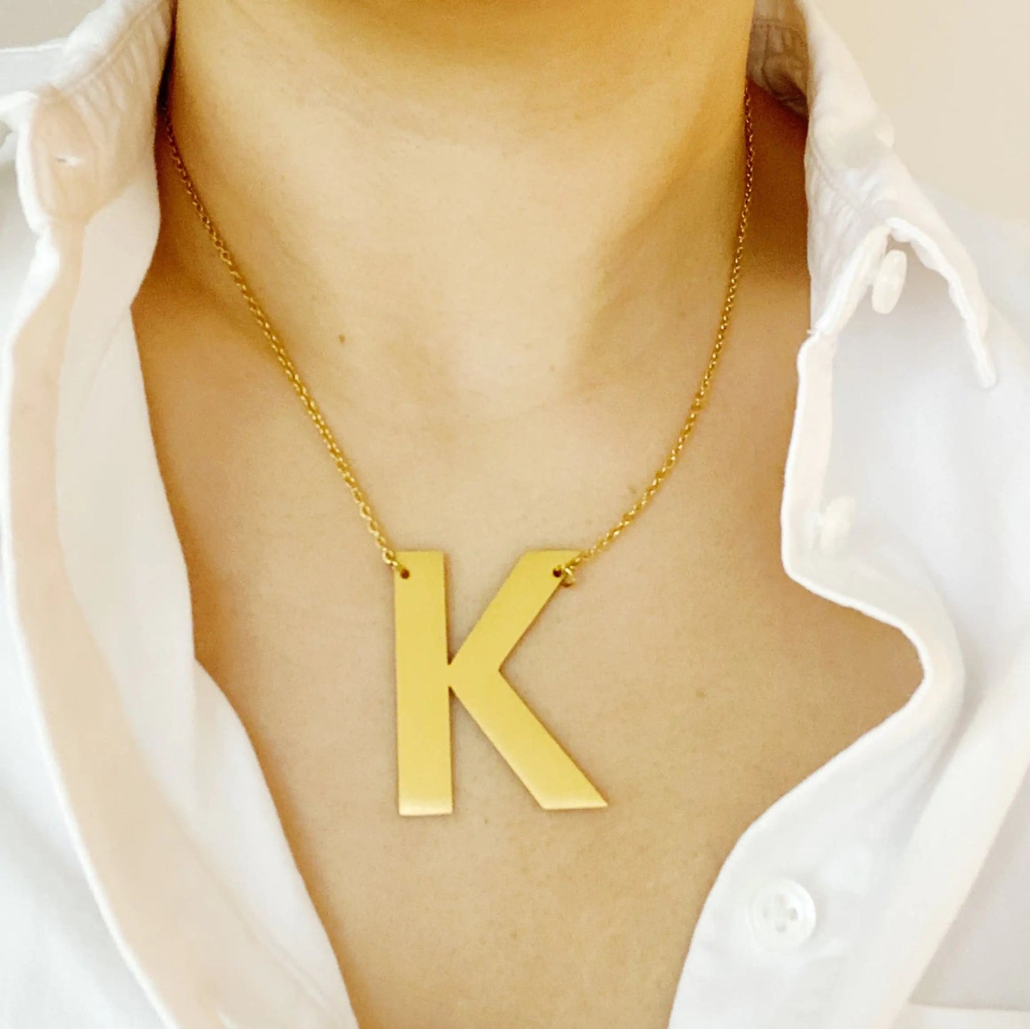 Ellison + Young: Boldly You Initial Necklace WEM Support (www.WEM.support)