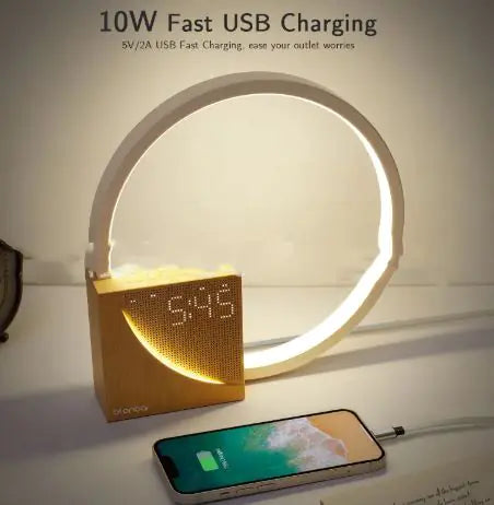 Bedside Lamp With Alarm Clock WEM Support (www.WEM.support)