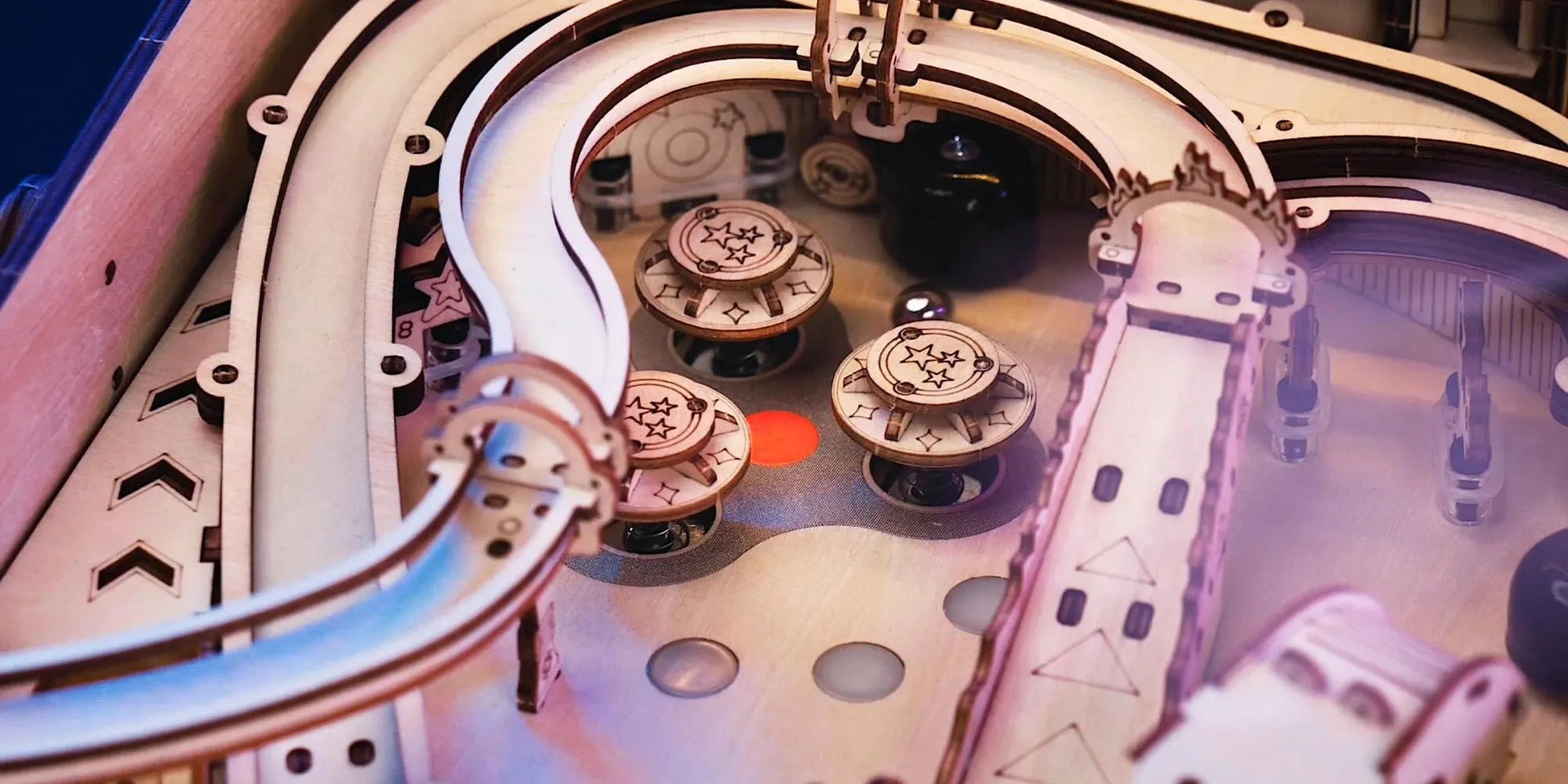 Robotime ROKR DIY Pinball Machine Puzzle EG01 WEM Support (www.WEM.support)