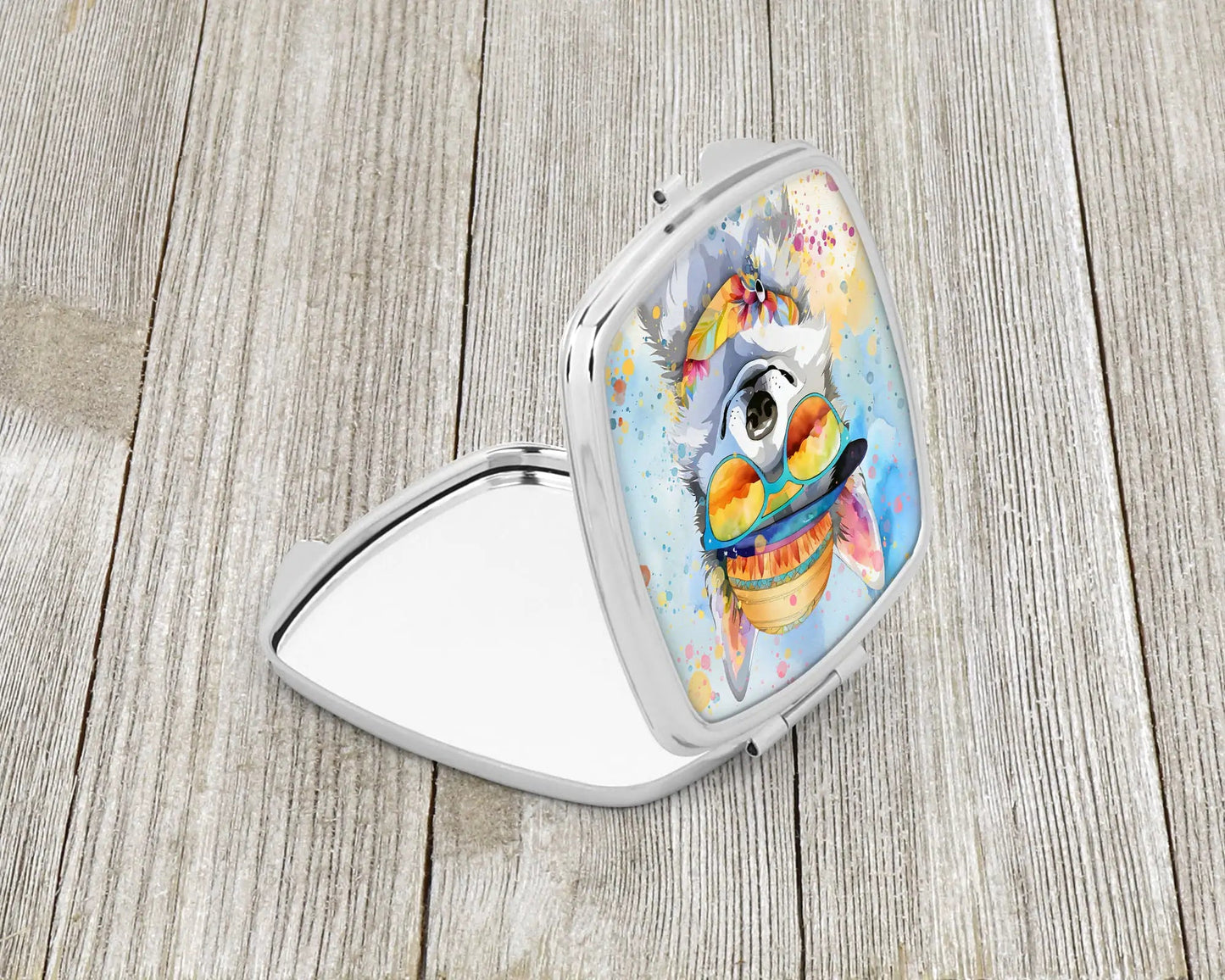 Alaskan Klee Kai Hippie Dawg Compact Mirror WEM Support (www.WEM.support)
